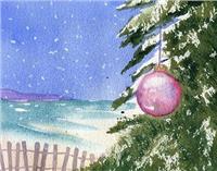 "Cape Cod Ornament" Boxed Christmas Cards