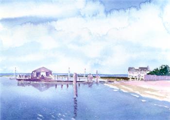 Hyannisport View- Original Sold; Prints, notecards available