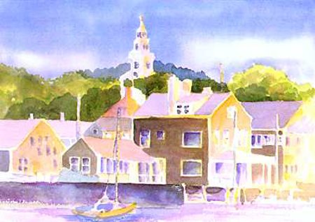 Nantucket Skyline- Original sold; Prints & notes available