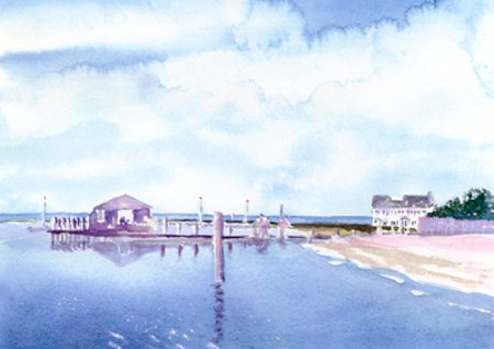 Hyannisport View- Original Sold;   Prints, notecards available