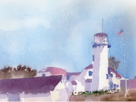 Chatham Light- Original Sold; Prints, Notecards Available