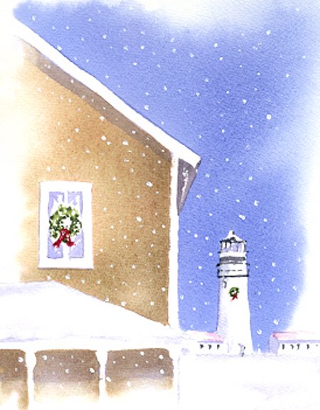 "Lighthouse Winter" Boxed Christmas Cards