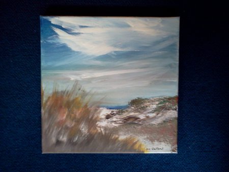 Dune Overlook- Original painting sold, prints & note cards available