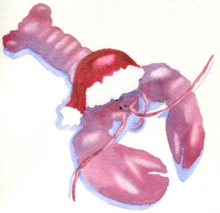 "Lobster Claus" Boxed Christmas Cards (Copy)