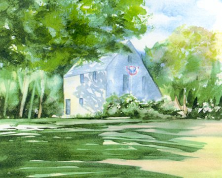 Hoxie House Summer-Original, Prints, Notes Available