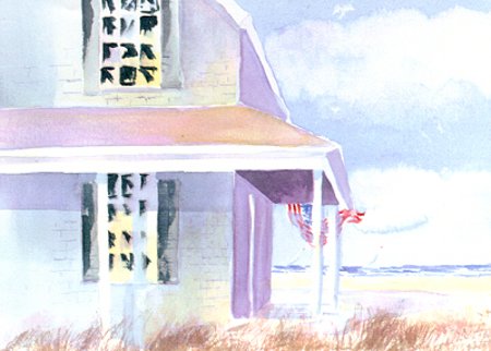 Ocean View- Original sold;  prints & notecards available