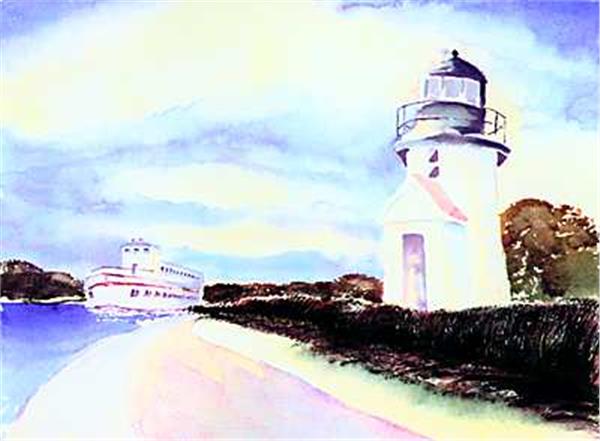 Hyannis Harbor Approach- Original Sold; Prints, Notes Available