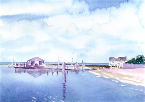 Hyannisport View- Original Sold; Prints, notecards available