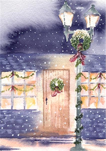 "Evening Flurry" Boxed Christmas Cards