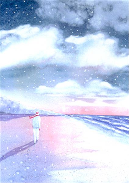 "Winter Beach Walk"