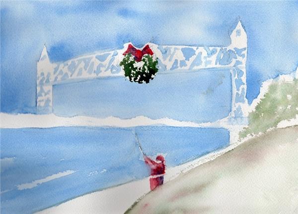 "Canal Holiday" Boxed Christmas Cards