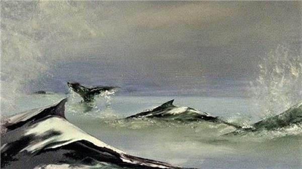 "Whale Play"-- Original painting is sold