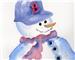 "Frosty the Sox Fan" Boxed Christmas cards